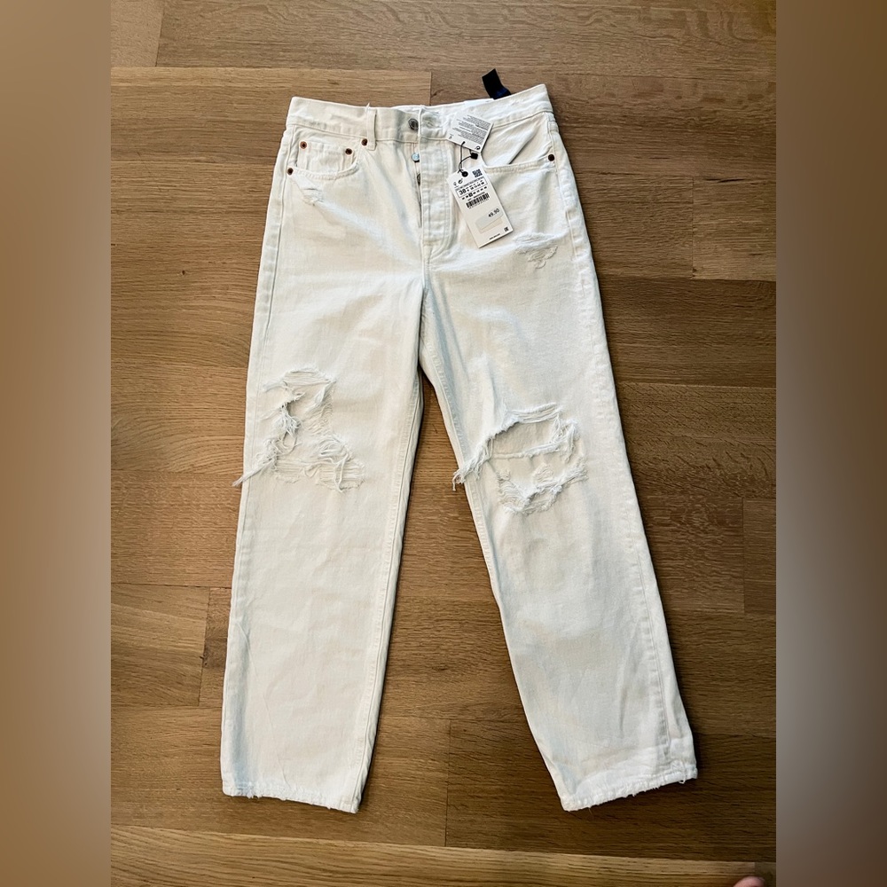 NWT Zara White Jeans
